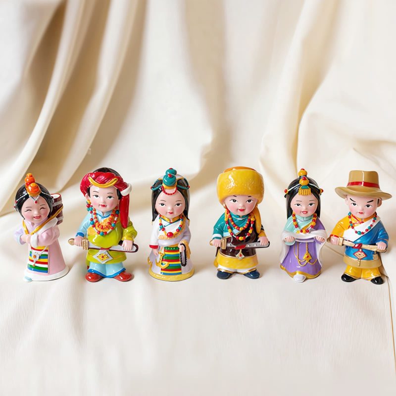 Hand Painted Tibetan Figure Decoration Hand Painted Tibetan Figure Decoration
