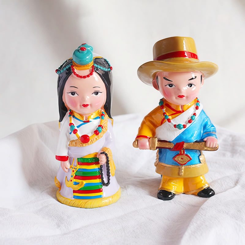 Hand Painted Tibetan Figure Decoration Hand Painted Tibetan Figure Decoration