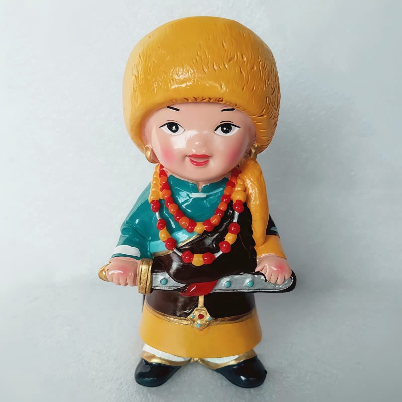 Hand Painted Tibetan Figure Decoration Hand Painted Tibetan Figure Decoration