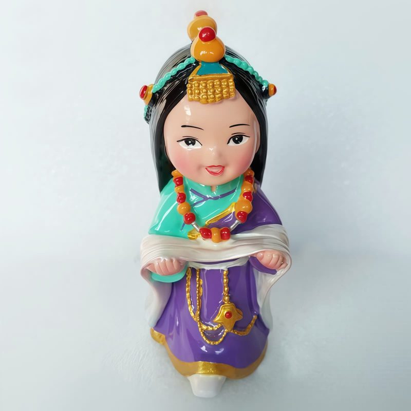 Hand Painted Tibetan Figure Decoration Hand Painted Tibetan Figure Decoration