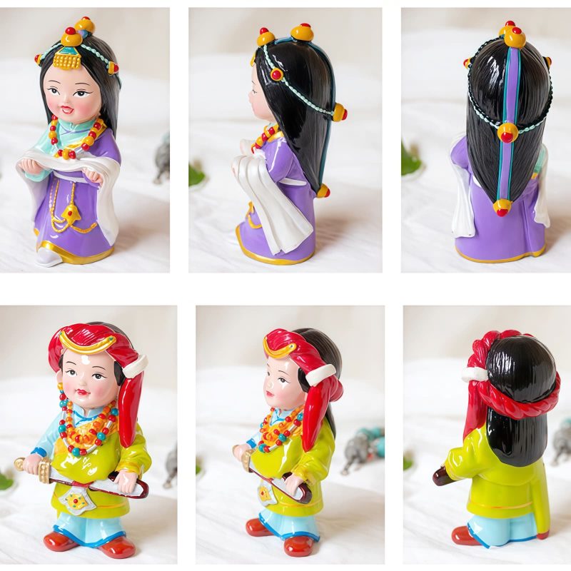 Hand Painted Tibetan Figure Decoration Hand Painted Tibetan Figure Decoration