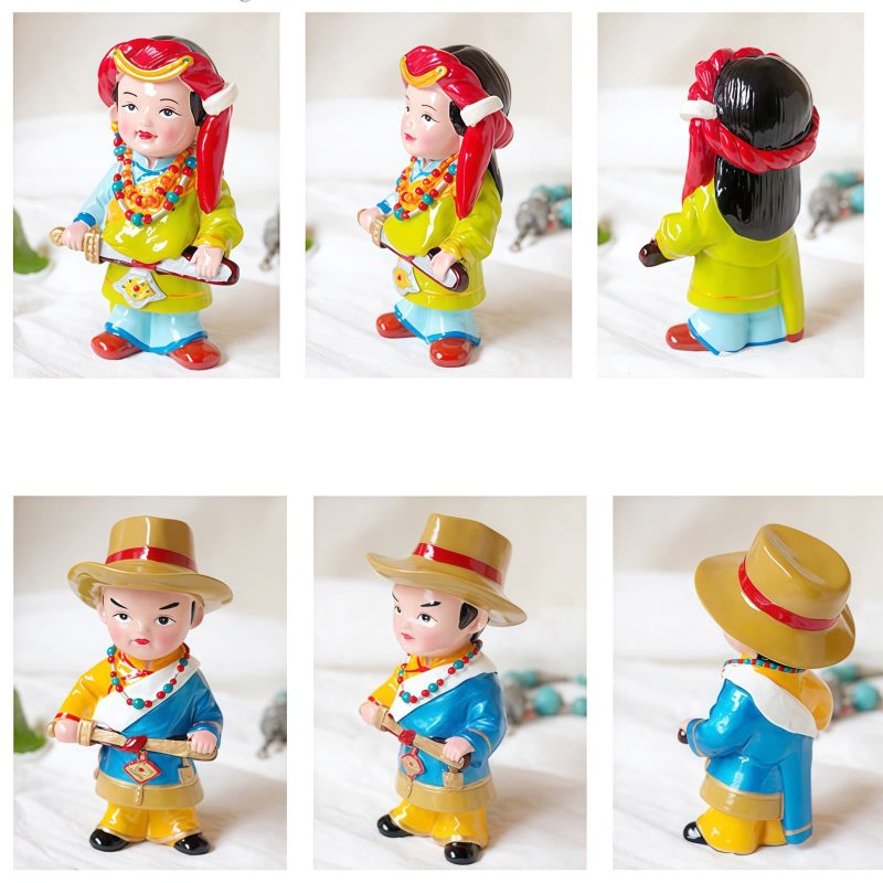 Hand Painted Tibetan Figure Decoration Hand Painted Tibetan Figure Decoration