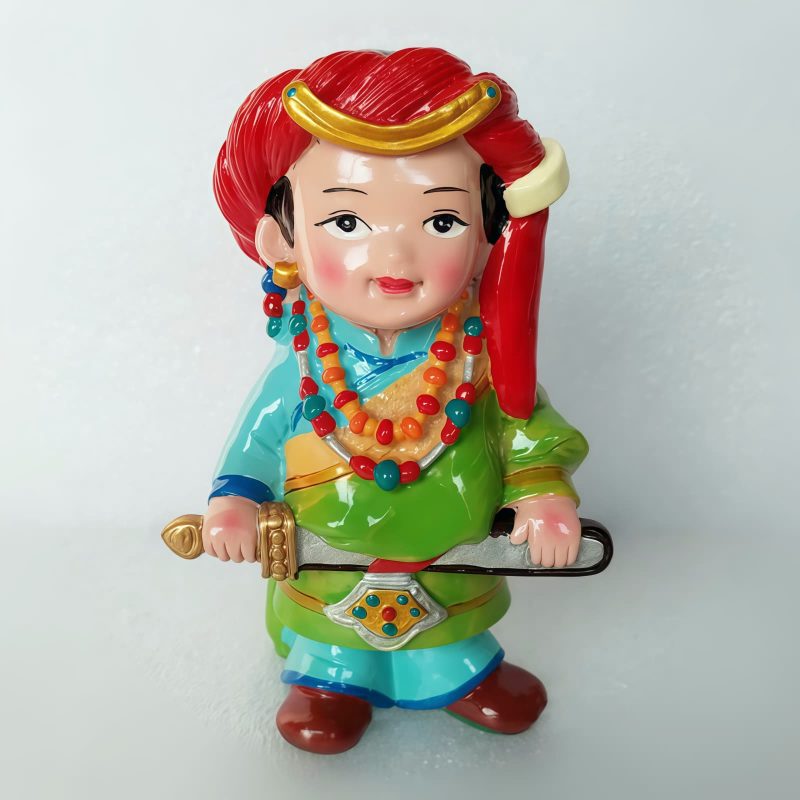 Hand Painted Tibetan Figure Decoration Hand Painted Tibetan Figure Decoration