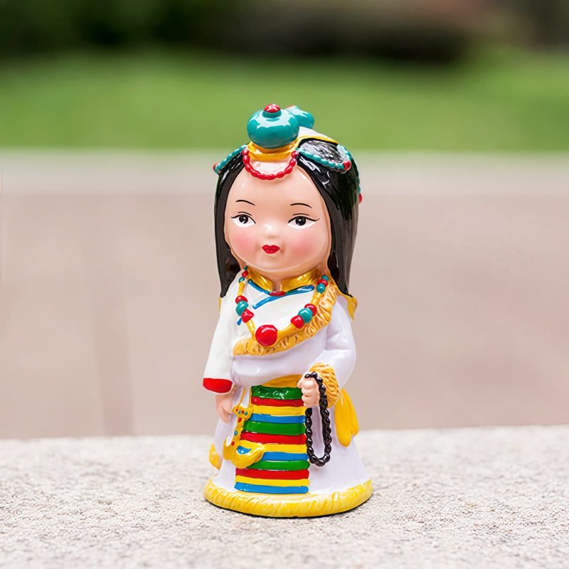 Hand Painted Tibetan Figure Decoration Hand Painted Tibetan Figure Decoration