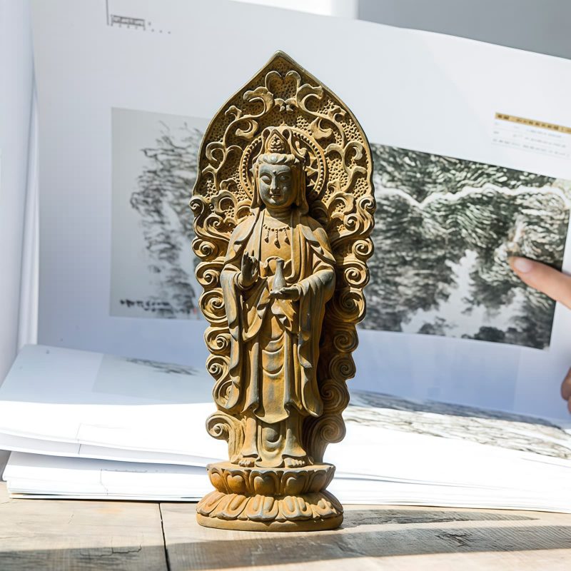 Iron Powder Avalokitesvara Statue Decoration Iron Powder Avalokitesvara Statue Decoration
