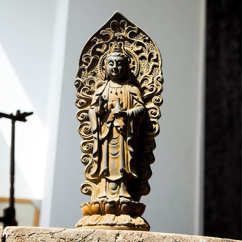 Iron Powder Avalokitesvara Statue Decoration Iron Powder Avalokitesvara Statue Decoration
