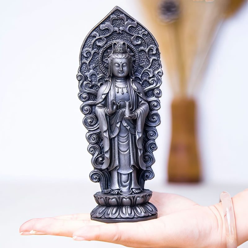 Iron Powder Avalokitesvara Statue Decoration Iron Powder Avalokitesvara Statue Decoration