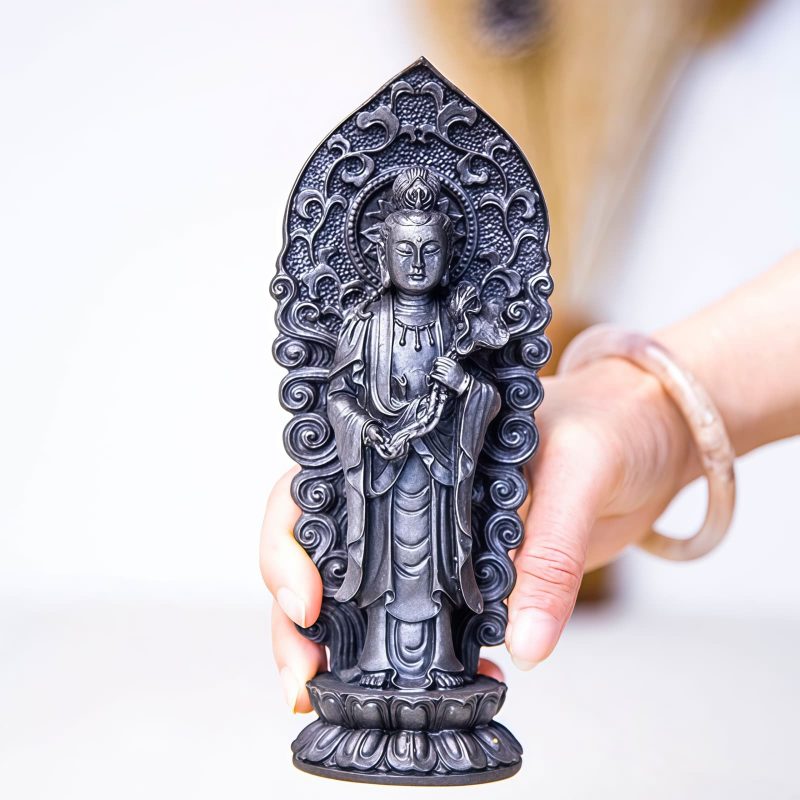 Iron Powder Avalokitesvara Statue Decoration Iron Powder Avalokitesvara Statue Decoration