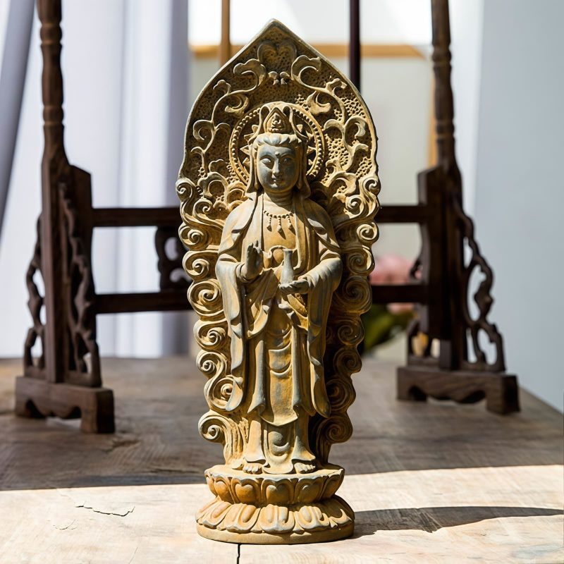 Iron Powder Avalokitesvara Statue Decoration Iron Powder Avalokitesvara Statue Decoration