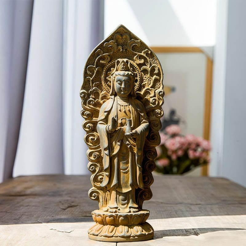 Iron Powder Avalokitesvara Statue Decoration Iron Powder Avalokitesvara Statue Decoration
