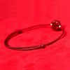 Natural Cinnabar Four Leaf Clover Bracelet Natural Cinnabar Four Leaf Clover Bracelet