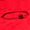 Natural Cinnabar Four Leaf Clover Bracelet Natural Cinnabar Four Leaf Clover Bracelet