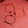 Natural Cinnabar Four Leaf Clover Bracelet Natural Cinnabar Four Leaf Clover Bracelet