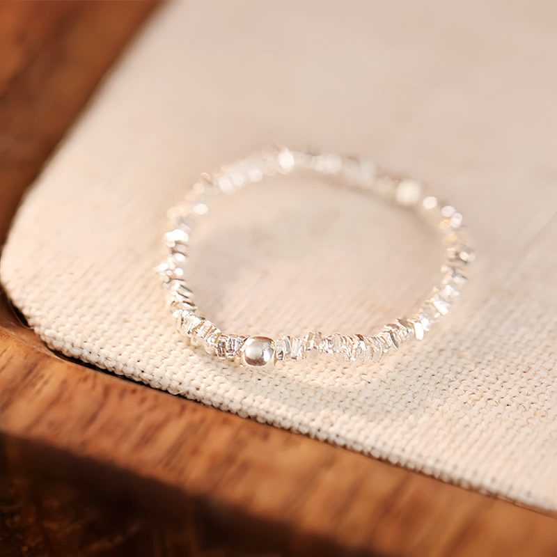 Natural Hetian Jade Adjustable Elastic Ring Natural Hetian Jade Adjustable Elastic Ring