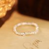 Natural Hetian Jade Adjustable Elastic Ring Natural Hetian Jade Adjustable Elastic Ring