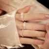 Natural Hetian Jade Adjustable Elastic Ring Natural Hetian Jade Adjustable Elastic Ring