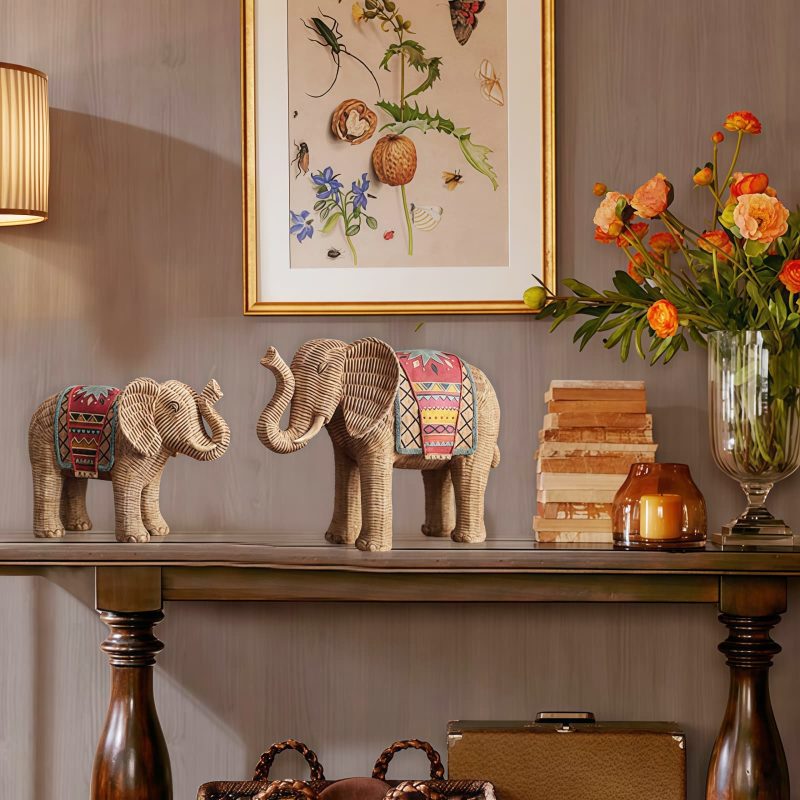Resin Elephant Wisdom Home Decoration Resin Elephant Wisdom Home Decoration