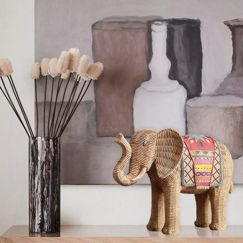 Resin Elephant Wisdom Home Decoration Resin Elephant Wisdom Home Decoration