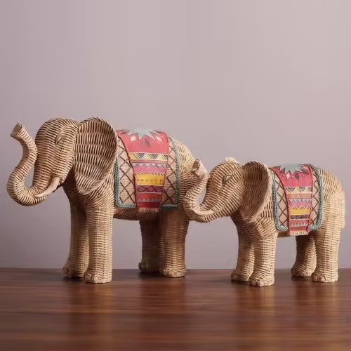 Resin Elephant Wisdom Home Decoration Resin Elephant Wisdom Home Decoration