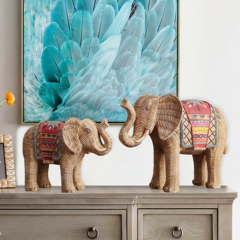 Resin Elephant Wisdom Home Decoration Resin Elephant Wisdom Home Decoration