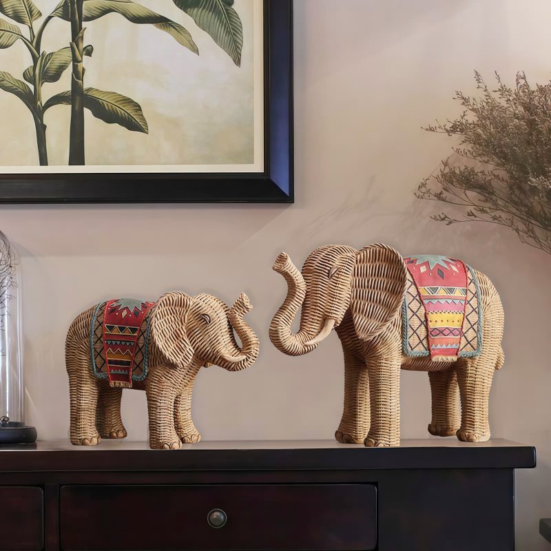 Resin Elephant Wisdom Home Decoration Resin Elephant Wisdom Home Decoration
