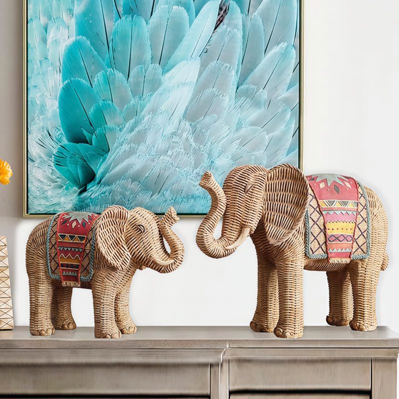 Resin Elephant Wisdom Home Decoration Resin Elephant Wisdom Home Decoration