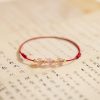 Strawberry Quartz Cultural Luck Anklet Strawberry Quartz Cultural Luck Anklet