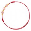 Strawberry Quartz Cultural Luck Anklet Strawberry Quartz Cultural Luck Anklet