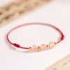 Strawberry Quartz Cultural Luck Anklet Strawberry Quartz Cultural Luck Anklet