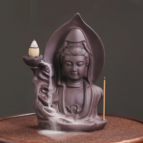 Tibetan Avalokitesvara Lotus Incense Burner