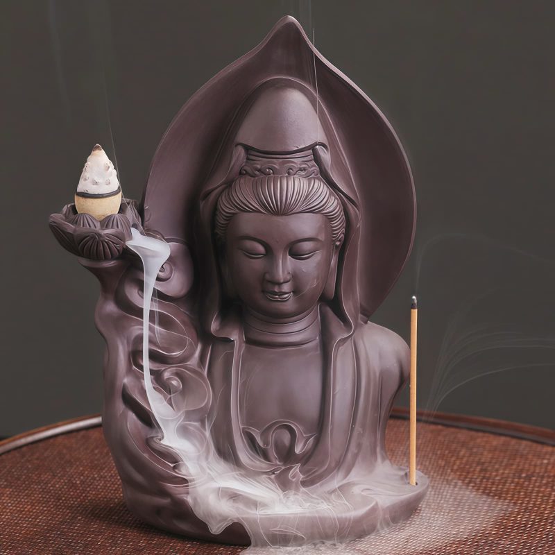 Tibetan Avalokitesvara Lotus Incense Burner Tibetan Avalokitesvara Lotus Incense Burner