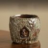 Vintage Dunhuang Buddha Engraved Teacup Vintage Dunhuang Buddha Engraved Teacup