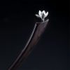 925 Silver Ebony Magnolia Blessing Hairpin 925 Silver Ebony Magnolia Blessing Hairpin