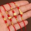 999 Solid Gold Tibetan Belly Chain with Red String 999 Solid Gold Tibetan Belly Chain with Red String