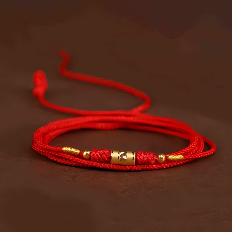 999 Solid Gold Tibetan Belly Chain with Red String 999 Solid Gold Tibetan Belly Chain with Red String