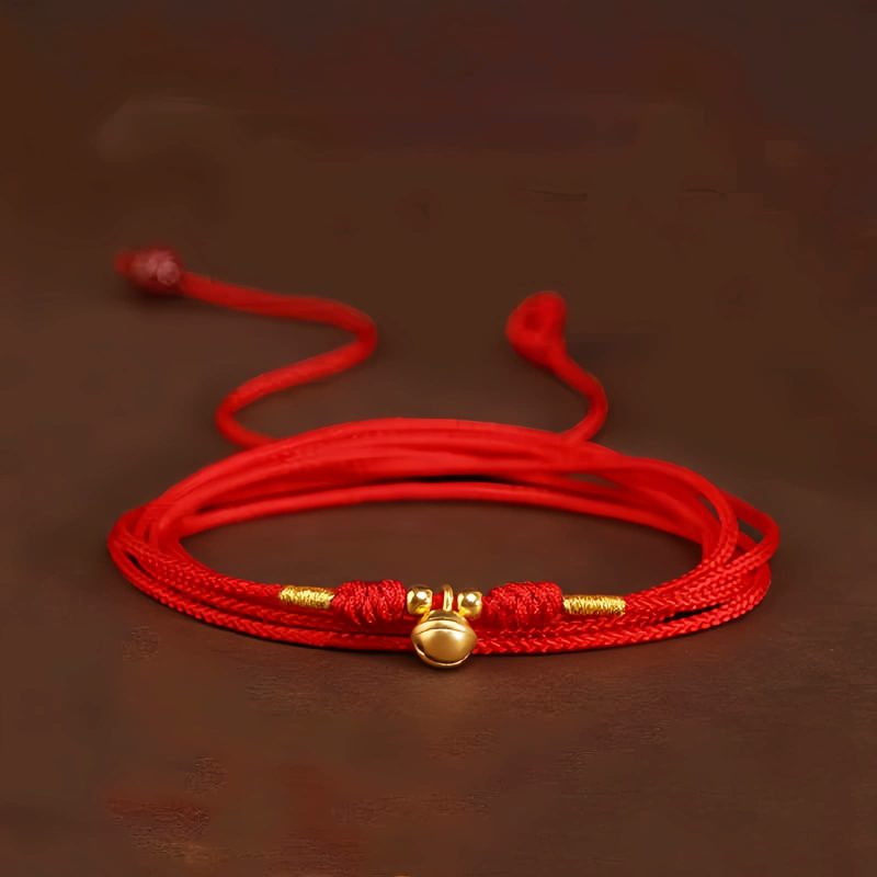 999 Solid Gold Tibetan Belly Chain with Red String 999 Solid Gold Tibetan Belly Chain with Red String