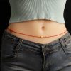 999 Solid Gold Tibetan Belly Chain with Red String 999 Solid Gold Tibetan Belly Chain with Red String