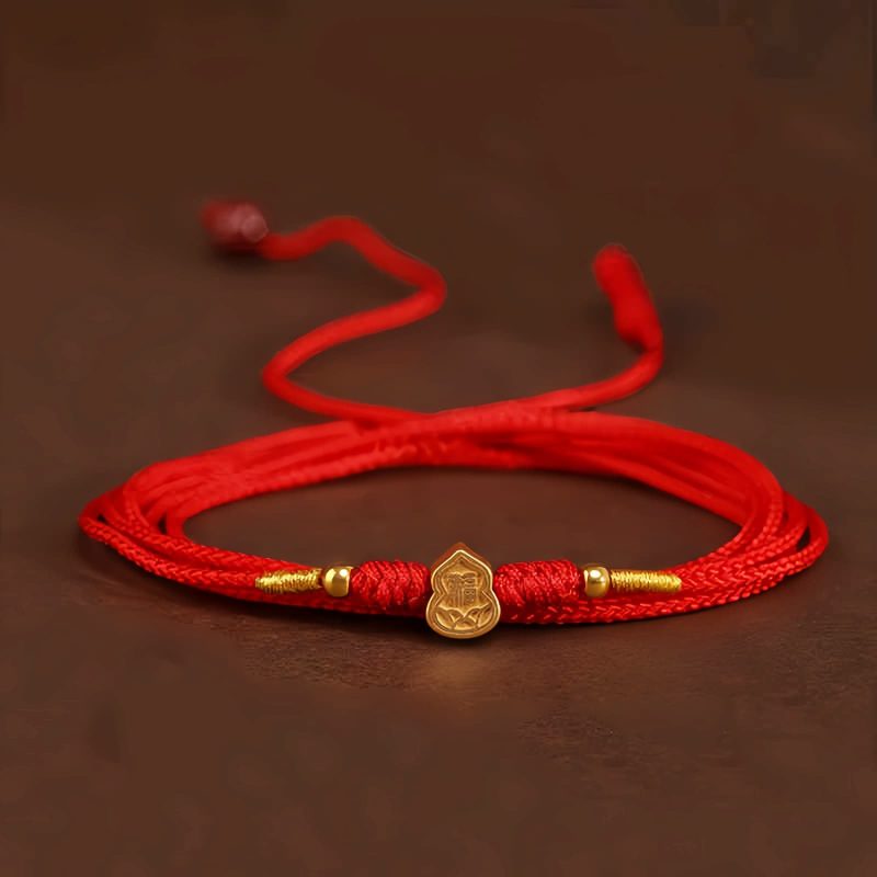 999 Solid Gold Tibetan Belly Chain with Red String 999 Solid Gold Tibetan Belly Chain with Red String