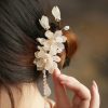 Alloy Magnolia Tassel Hair Clip Alloy Magnolia Tassel Hair Clip