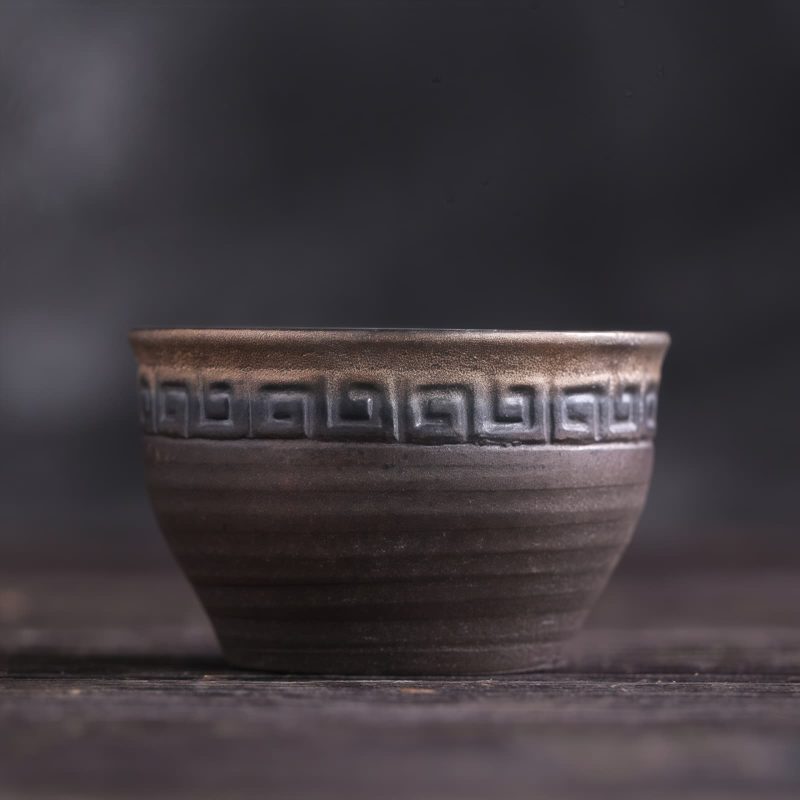 Ceramic Striped Kung Fu Teacup Ceramic Striped Kung Fu Teacup