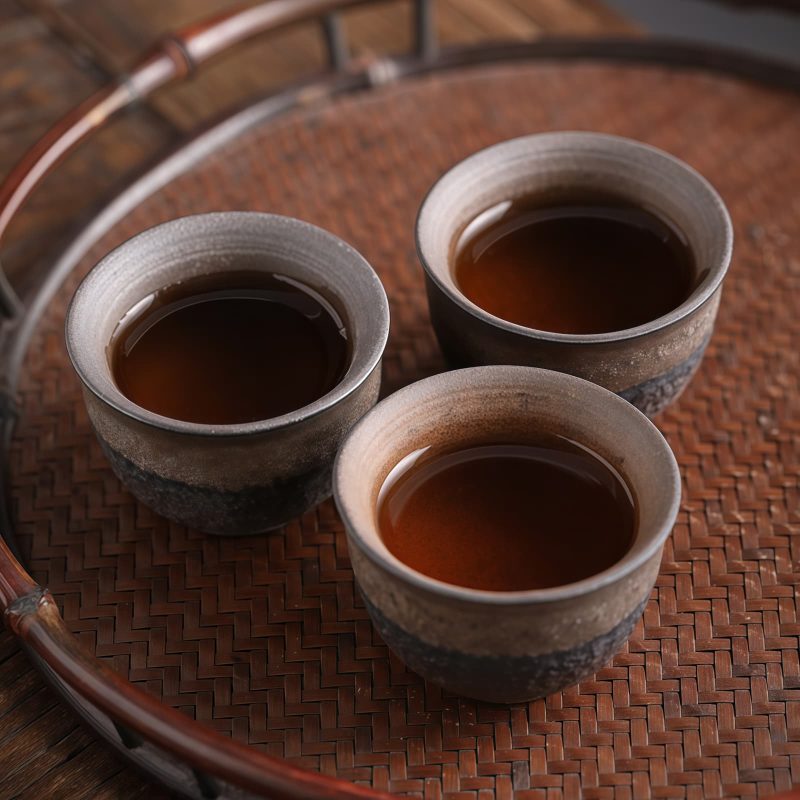 Ceramic Striped Kung Fu Teacup Ceramic Striped Kung Fu Teacup