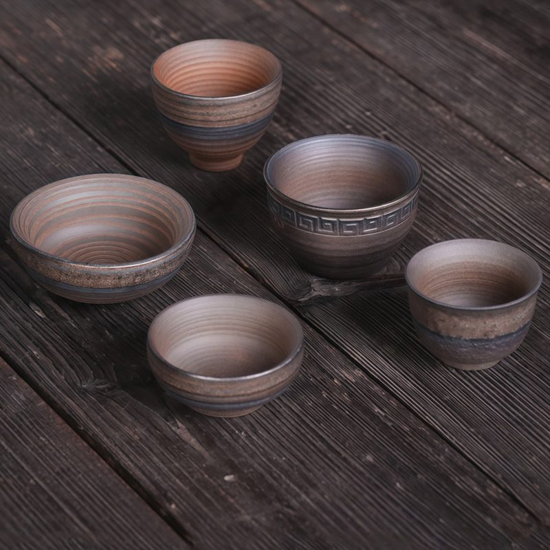 Ceramic Striped Kung Fu Teacup Ceramic Striped Kung Fu Teacup