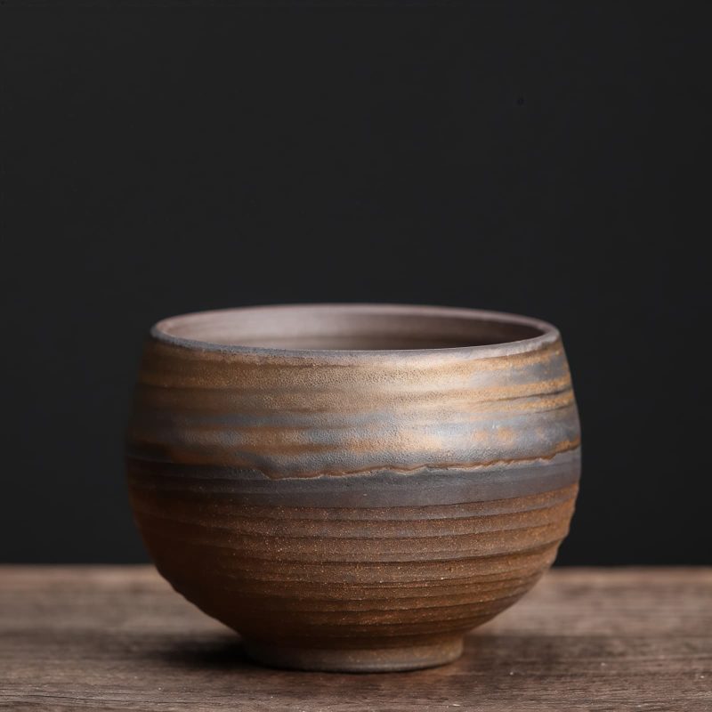 Ceramic Striped Kung Fu Teacup Ceramic Striped Kung Fu Teacup