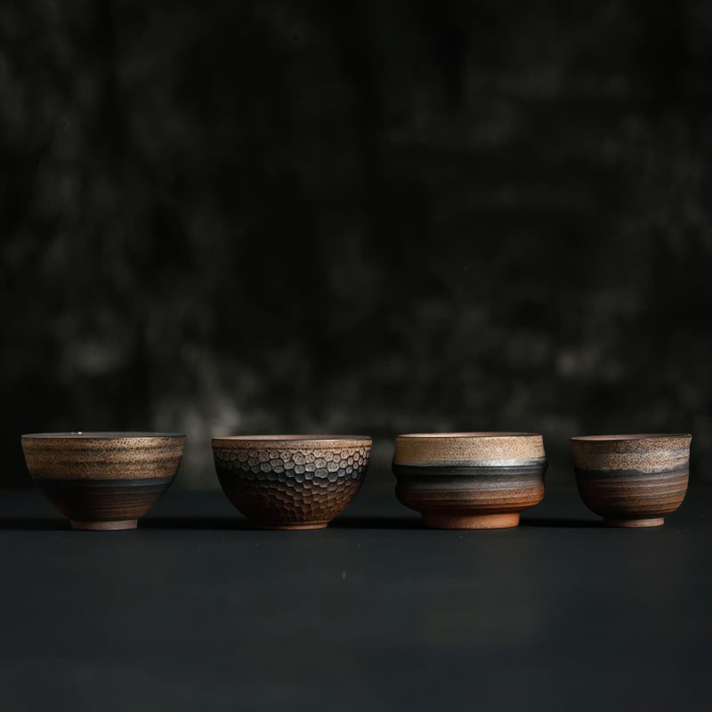 Ceramic Striped Kung Fu Teacup Ceramic Striped Kung Fu Teacup