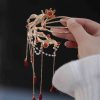 Chinese Red Agate Koi Fish Hairpin & Comb Chinese Red Agate Koi Fish Hairpin & Comb
