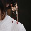 Chinese Red Agate Koi Fish Hairpin & Comb Chinese Red Agate Koi Fish Hairpin & Comb