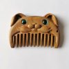 Chinese Zodiac Green Sandalwood Portable Comb Chinese Zodiac Green Sandalwood Portable Comb