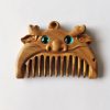 Chinese Zodiac Green Sandalwood Portable Comb Chinese Zodiac Green Sandalwood Portable Comb