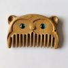 Chinese Zodiac Green Sandalwood Portable Comb Chinese Zodiac Green Sandalwood Portable Comb
