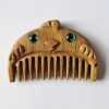 Chinese Zodiac Green Sandalwood Portable Comb Chinese Zodiac Green Sandalwood Portable Comb